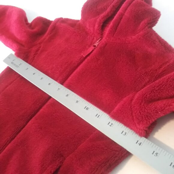 Wonder Nation girl's size XS (4-5) red/burgundy hoodie jacket - Picture 5 of 10